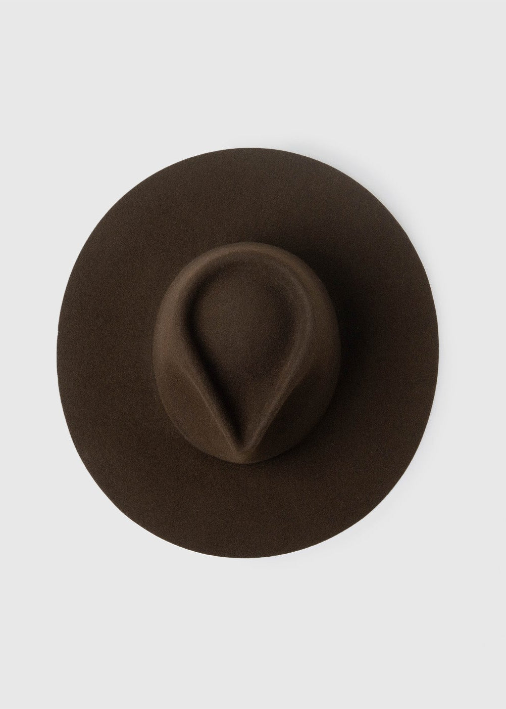 Chocolate Brown Wide Brim Rancher Fedora Hat M/L NWT Big Wide Brim Felt Rancher Fedora Hat for Women and Men  main image 4